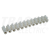 TRACON Flex. nyomólemezes sorozatkapocs, H profil, 12 tag, natúr4mm2, 450VAC, 25A, PP
