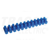 TRACON Flexibilis sorozatkapocs, U profil, 12 tag, kék10mm2, 450VAC, 50A, PE