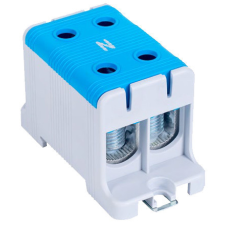 TRACON Főáramköri leágazó kapocs dupla, sínre és felületre szerelhető, kék 16-95mm2 villanyszerelés