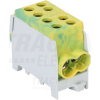TRACON Főáramköri leágazó kapocs, sínre szerelhető, zöld/sárga6-35mm2, max. 1000VAC/DC, max.125A