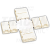TRACON Forrasztás nélküli "X" gyorscsatl. egyszínű LED szalagokhoz W=10 mm, 2P