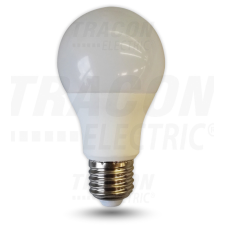 TRACON Gömb búrájú LED fényforrás 230V, 8W, 2700K, E27, 650lm, 220°, A60, EEI=A+ izzó
