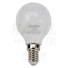 TRACON Gömb burájú LED fényforrás SAMSUNG chippel E14, 5W, 4000K izzó