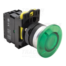 TRACON Gombafejű világító nyomógomb, zöld villanyszerelés