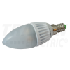 TRACON Gyertya burájú LED fényforrás, tejüveg230 V, 50 Hz, 5 W, 4000 K, E14, 380 lm, 180°, EEI=G