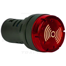 TRACON Hang- és fényjelző, piros AC230V villanyszerelés