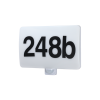 TRACON Házszám világító tábla mozgásérzékelővel, számokkal  230VAC, 20W, 180°, 2-10m, 10s-15m, 4500K , IP65,1800lm,EEI=F