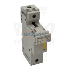 TRACON HBA-1P-50 Szakaszolókapcsoló-biztosító hengeres biztosítóhoz 50A, 14x51mm villanyszerelés