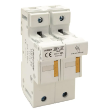 TRACON HBA-2P-50 Szakaszolókapcsoló-biztosító hengeres biztosítóhoz 50A, 14x51mm villanyszerelés