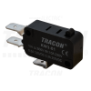 TRACON Helyzetkapcsoló, mikro, ütközős1×CO 10(3)A/230V AC, 6,3x0,8 mm, IP00