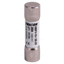 TRACON Hengeres biztosító PV  gPV, 20A,1000VDC,10kA,10x38 villanyszerelés