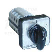 TRACON Ipari forgókapcsoló beépíthető 2x4P 125A IP42 1-0-2 állású választókapcsoló villanyszerelés