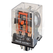 TRACON Ipari relé110V AC / 3×CO, (3A, 230V AC / 28V DC) villanyszerelés