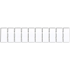 TRACON J6 Jelölőlapka TSKA, TSKB sorozatkapocshoz, (10 modul), W=6mm TSKA4..