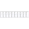 TRACON Jelölőlapka TSKA, TSKB sorozatkapocshoz, (10 modul), W=10mm TSKA10.,TSKA16.,TSKA35.,TSKA50.,TSKA95.,TSKA150.,TSKA240.