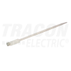 TRACON Jelzőcímkés kábelkötegelő, natúr190×3,6mm, D=10-48mm, PA6.6, (a×b=27×13mm)