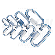 TRACON Karabiner, csavaros, acéld=7mm, 2550N villanyszerelés