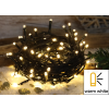 TRACON Karácsonyi fényfüzér, kültéri/beltéri230VAC, 2+10M, 100LED, 3,6W, 2600-2700K, IP44