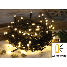 TRACON Karácsonyi fényfüzér, kültéri/beltéri230VAC, 2+10M, 100LED, 3,6W, 2600-2700K, IP44 kültéri izzósor