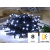 TRACON Karácsonyi programozható fényfüzér, kültéri/beltéri230VAC, 2+10M, 100LED, 3,6W, 12000-13000K, IP44