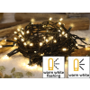 TRACON Karácsonyi sziporkázó fényfüzér, kültéri/beltéri230VAC, 5+20M, 200LED, 6W, 2600-2700K, IP44