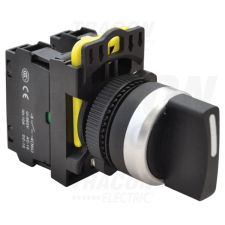 TRACON Karos kapcsoló, háromállású2×NO, 5A/230V AC-15, IP65 villanyszerelés