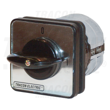 TRACON Kézikapcsoló, BE-KI400V, 50Hz, 63A, 3P, 18,5kW, 64×64mm, 90° villanyszerelés