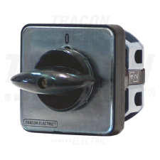 TRACON Kézikapcsoló, BE-KI 400V, 50Hz, 20A, 2P, 5,5kW, 48×48mm, 90° villanyszerelés