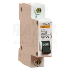 TRACON Kismegszakító, 1 pólus, B karakterisztika32A, 6kA villanyszerelés