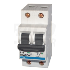 TRACON Kismegszakító, 2 pólus, B karakterisztika16A, 10kA villanyszerelés