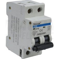 TRACON Kismegszakító, 2 pólus, D karakterisztika1A, 6kA villanyszerelés