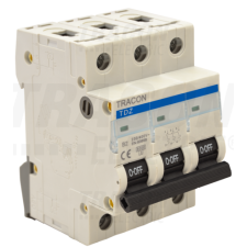 TRACON Kismegszakító, 3 pólus, B karakterisztika10A, 6kA villanyszerelés