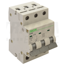 TRACON Kismegszakító, 3 pólus, C karakterisztika40A, C, 3P, 6kA villanyszerelés