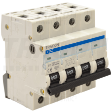 TRACON Kismegszakító, 4 pólus, C karakterisztika 40A, 6kA villanyszerelés