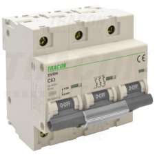 TRACON Kismegszakító, nagyáramú, 3 pólus, C karakterisztika100A, 3P,10kA villanyszerelés