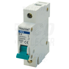 TRACON Kismegszakító, színes karral, 1 pólus, D karakterisztika25A, 6kA villanyszerelés