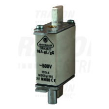 TRACON Kiütőszeges késes biztosító500V AC, 25A, 00C, 100kA, gG villanyszerelés