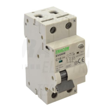 TRACON Kombinált védőkapcsoló elektromechanikus, 2P, 2 modul, B6 villanyszerelés