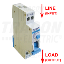 TRACON Kombinált védőkapcsoló, elektronikus, 2P, B karakterisztikaB13, 100mA, 6kA, AC, E3 villanyszerelés