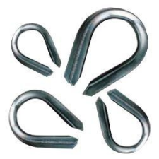 TRACON Kötélszív kötél-és sodronyvégződések kialakítására, acél d=7-9mm villanyszerelés