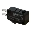 TRACON KW3-05 Helyzetkapcsoló, mikro, ütközős 1×CO 10(3)A/230V AC, 4,8x0,8 mm, IP00