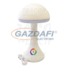 TRACON LALG3W Gomba formájú LED dekor asztali lámpa100-240 V, 50 Hz, 2,4 W, 4000 K