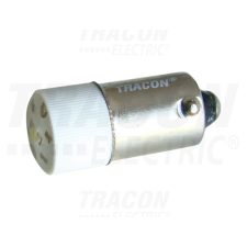 TRACON LED-es jelzőizzó, fehér 400V AC, Ba9s villanyszerelés