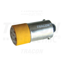 TRACON LED-es jelzőizzó, sárga 400V villanyszerelés