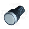 TRACON LED-es jelzőlámpa, fehér 230V AC/DC, d=22mm