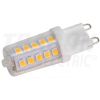 TRACON LED fényforrás műanyag házban230 VAC, 3 W, 4000 K, G9, 350 lm, 270°, EEI=E