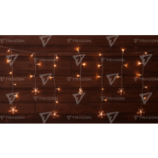 TRACON LED karácsonyi ablakdísz,csillag,elemes  Timer 6+18h, 40LED, 3000K, 3xAA karácsonyi ablakdekoráció