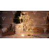 TRACON LED karácsonyi ablakdísz,hóember,elemes  Timer 6+18h, 30LED, 3000K, 3xAA