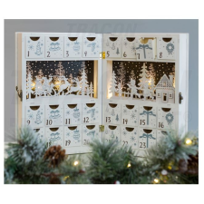 TRACON LED karácsonyi adventi kalendárium - elemes 6LED karácsonyi dekoráció