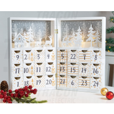 TRACON LED karácsonyi adventi kalendárium - elemes 8LED karácsonyi dekoráció